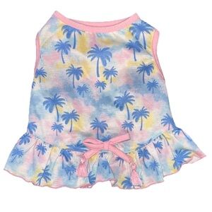 Dog Sun Dress Palm Tree Design SMALL